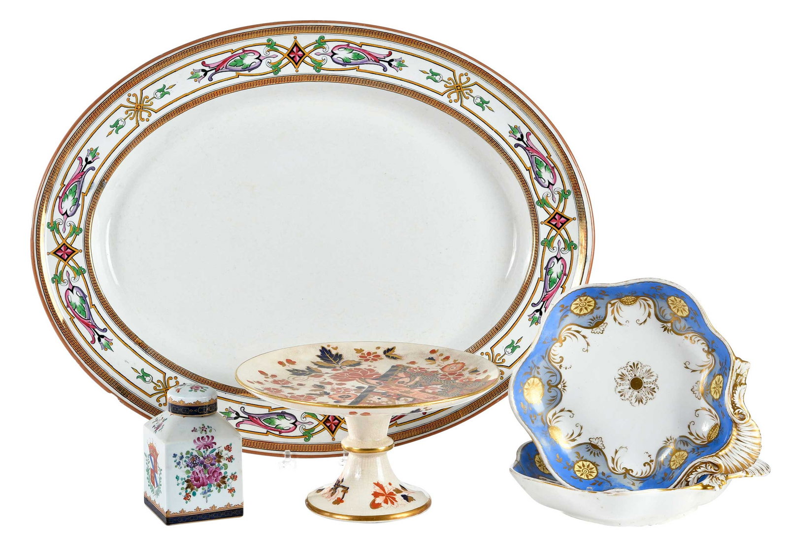 Five Pieces Assorted European Porcelain (1 of 11)