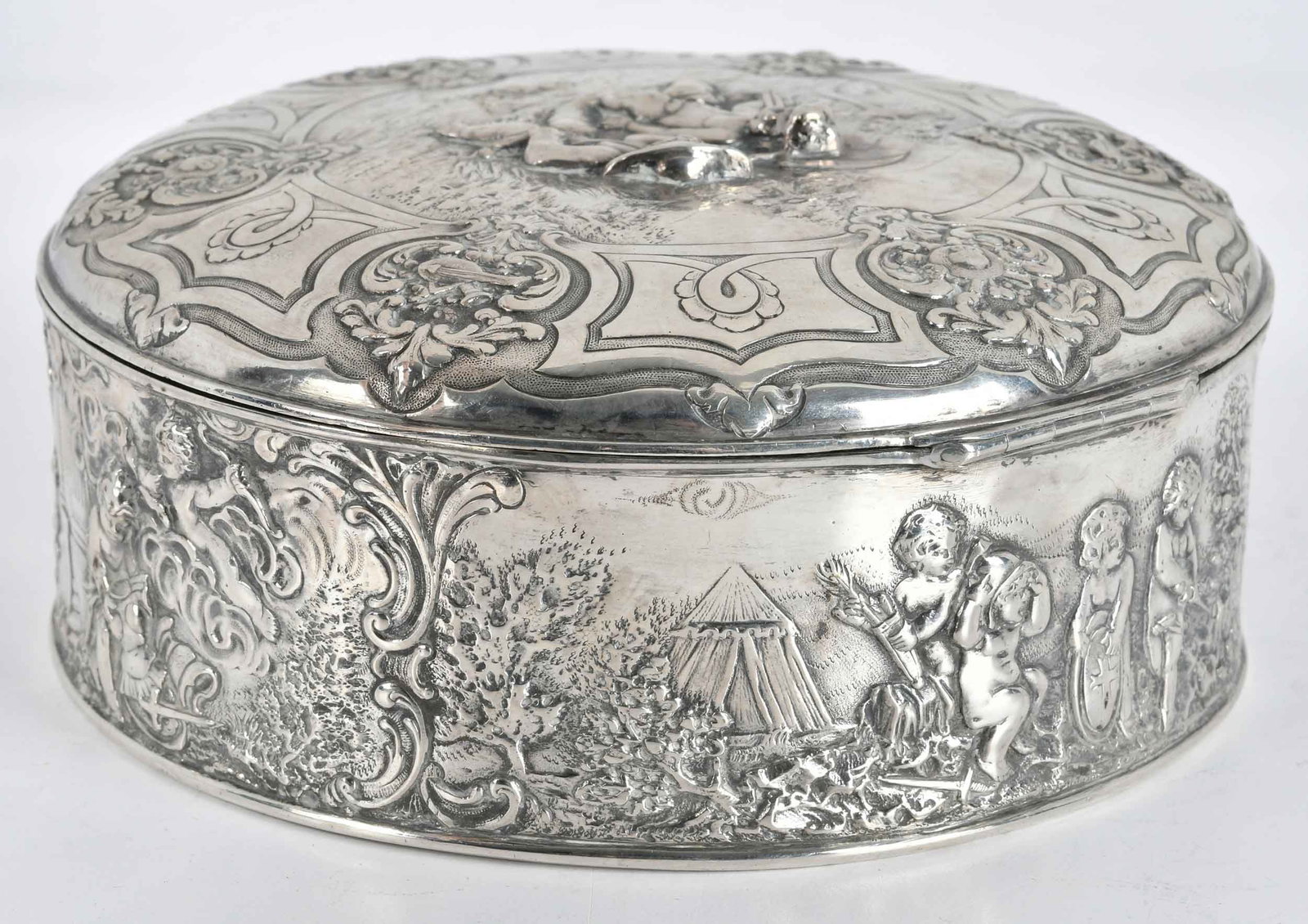 Continental Silver Round Box - 3