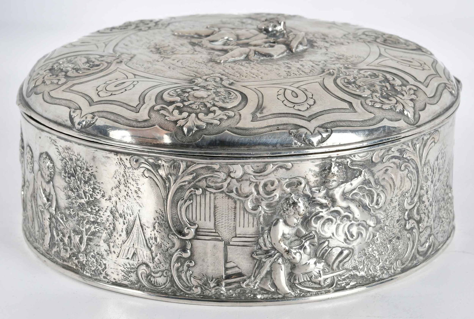 Continental Silver Round Box - 4