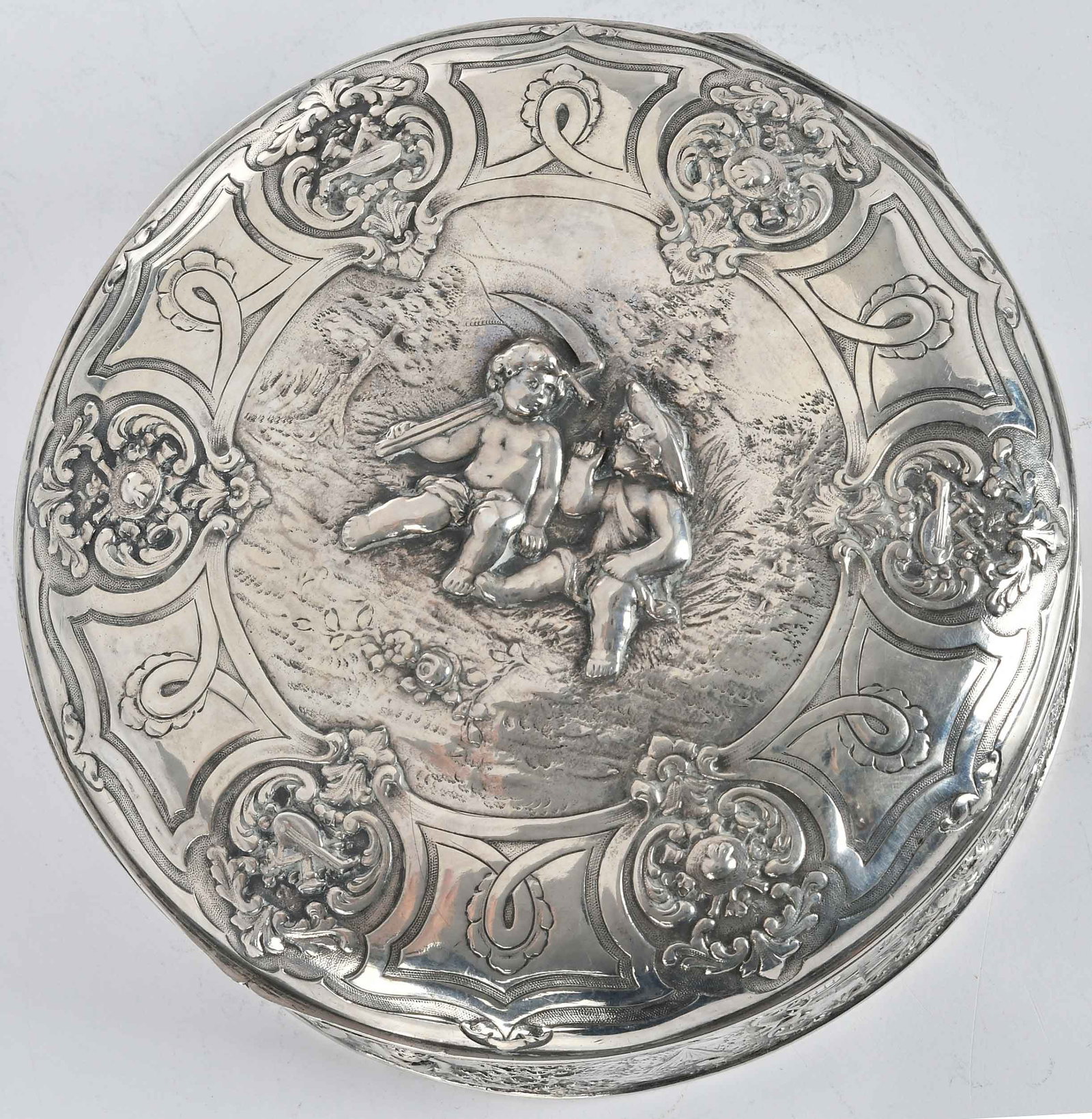 Continental Silver Round Box - 5