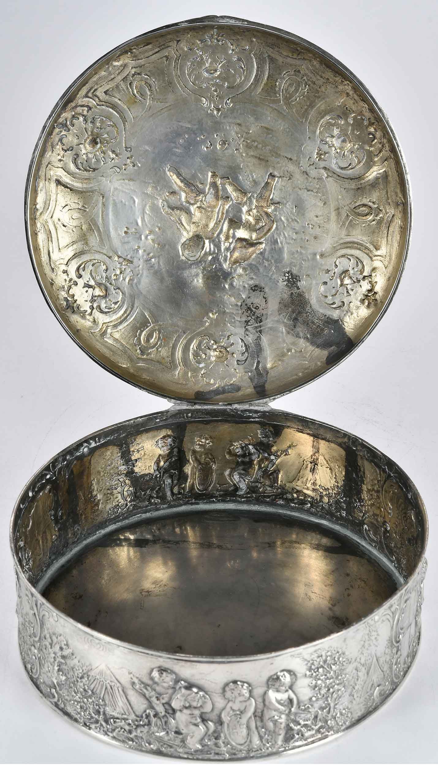 Continental Silver Round Box - 6