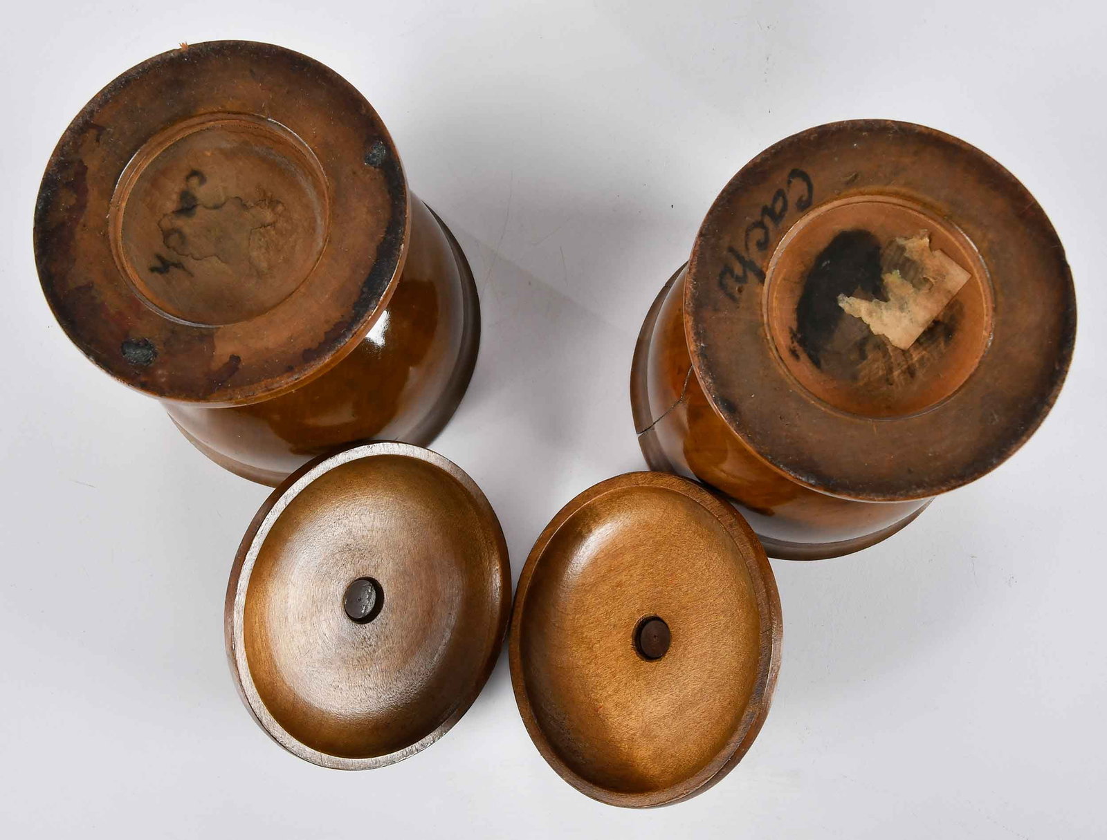 Five Decorative Wood and Bronze Table Objects - 6