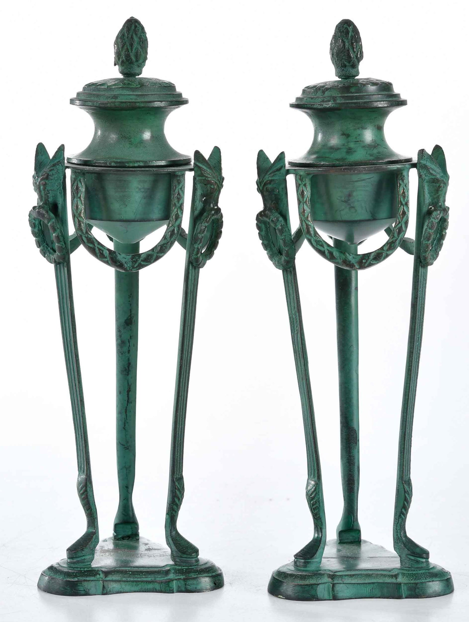 Five Decorative Wood and Bronze Table Objects - 8