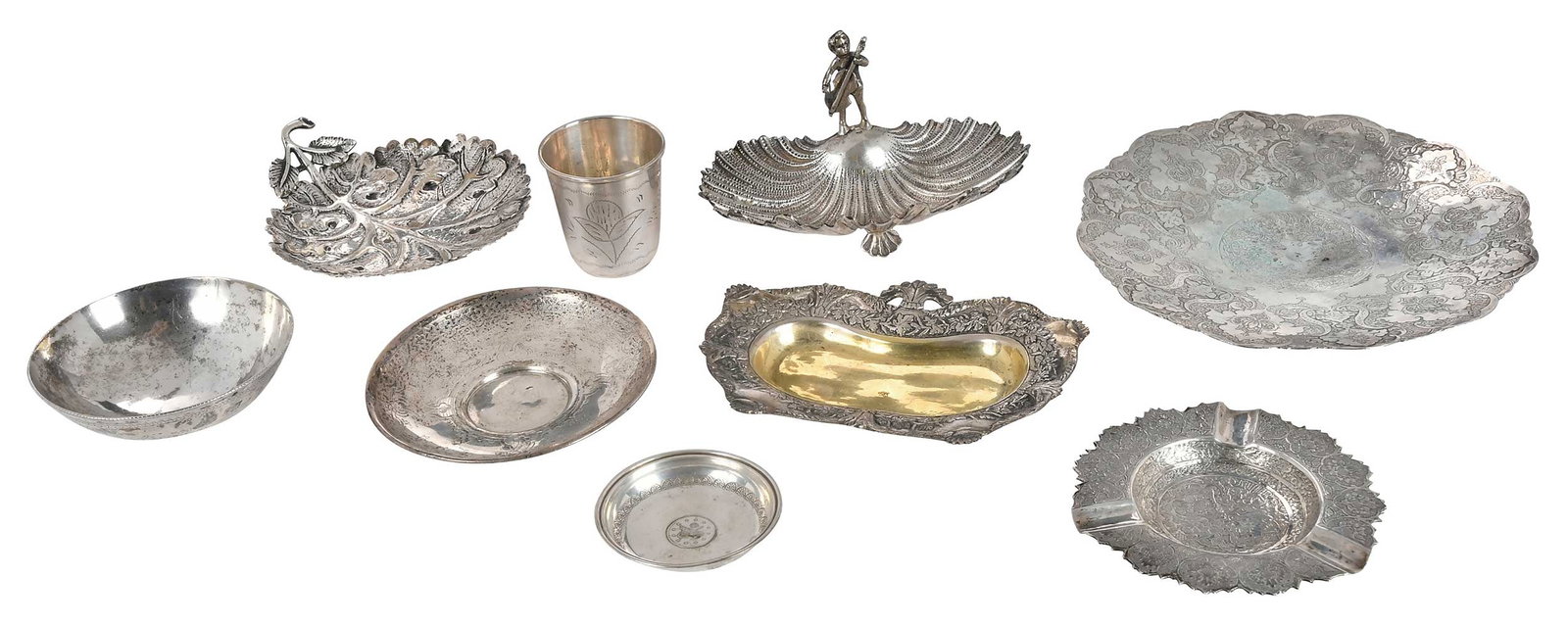 Nine Mostly Turkish Silver Table Items (1 of 9)