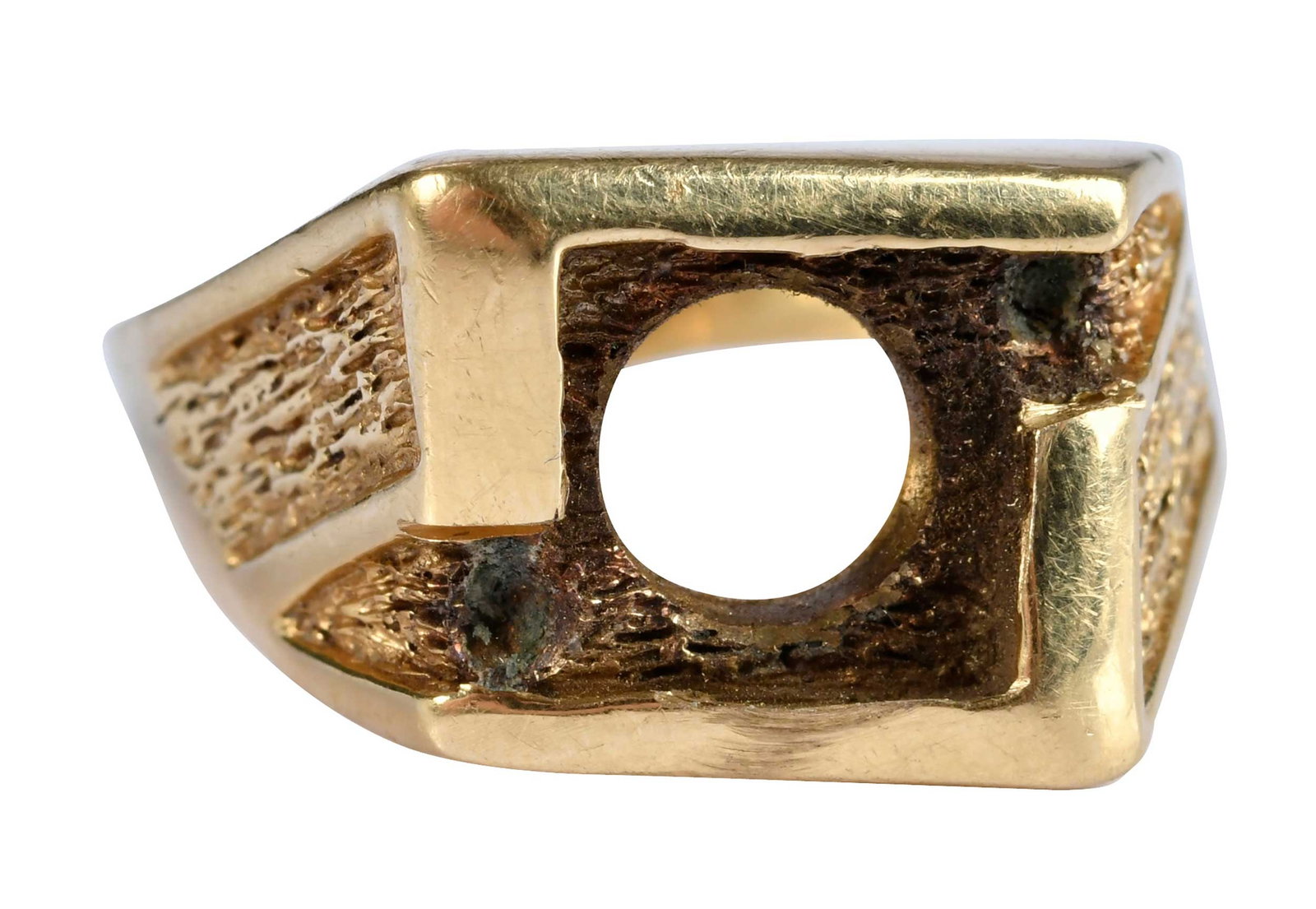18kt. Gent's Custom Semi Mount with Two Loose Diamonds (1 of 7)