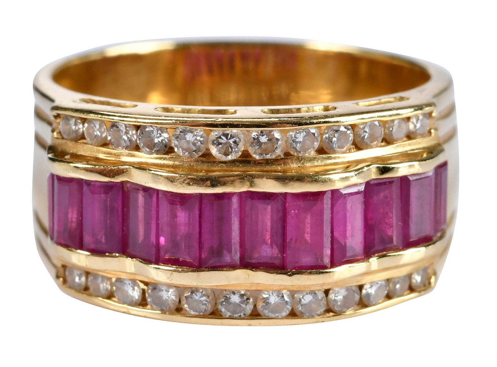 18kt. LeVian Ruby and Diamond Band (1 of 9)
