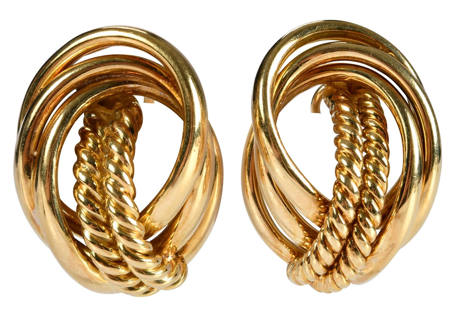 18kt. Door Knocker Clip on Earrings (1 of 5)