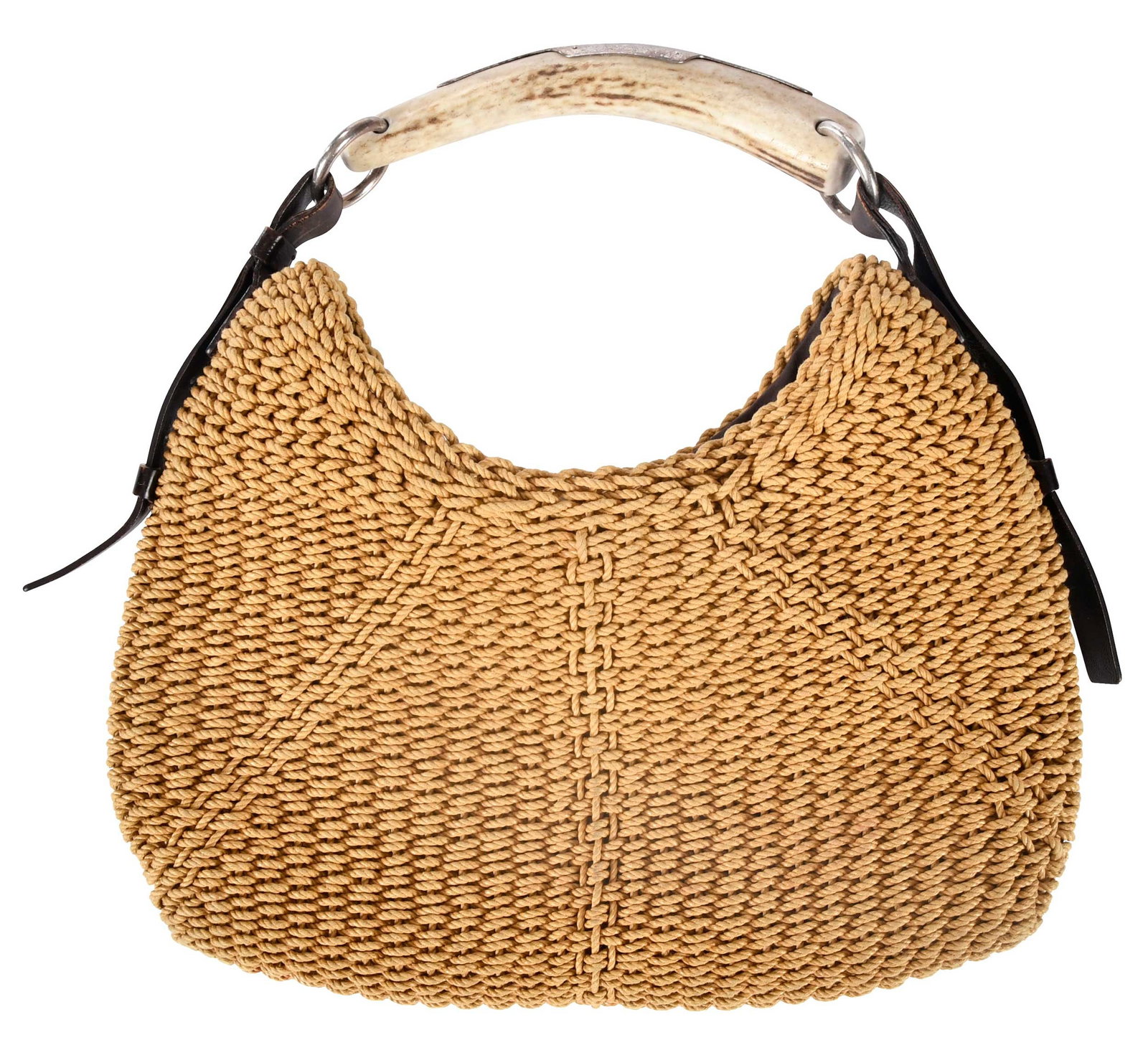 Yves Saint Laurent Rive Gauche Raffia Mombasa Bag (1 of 8)
