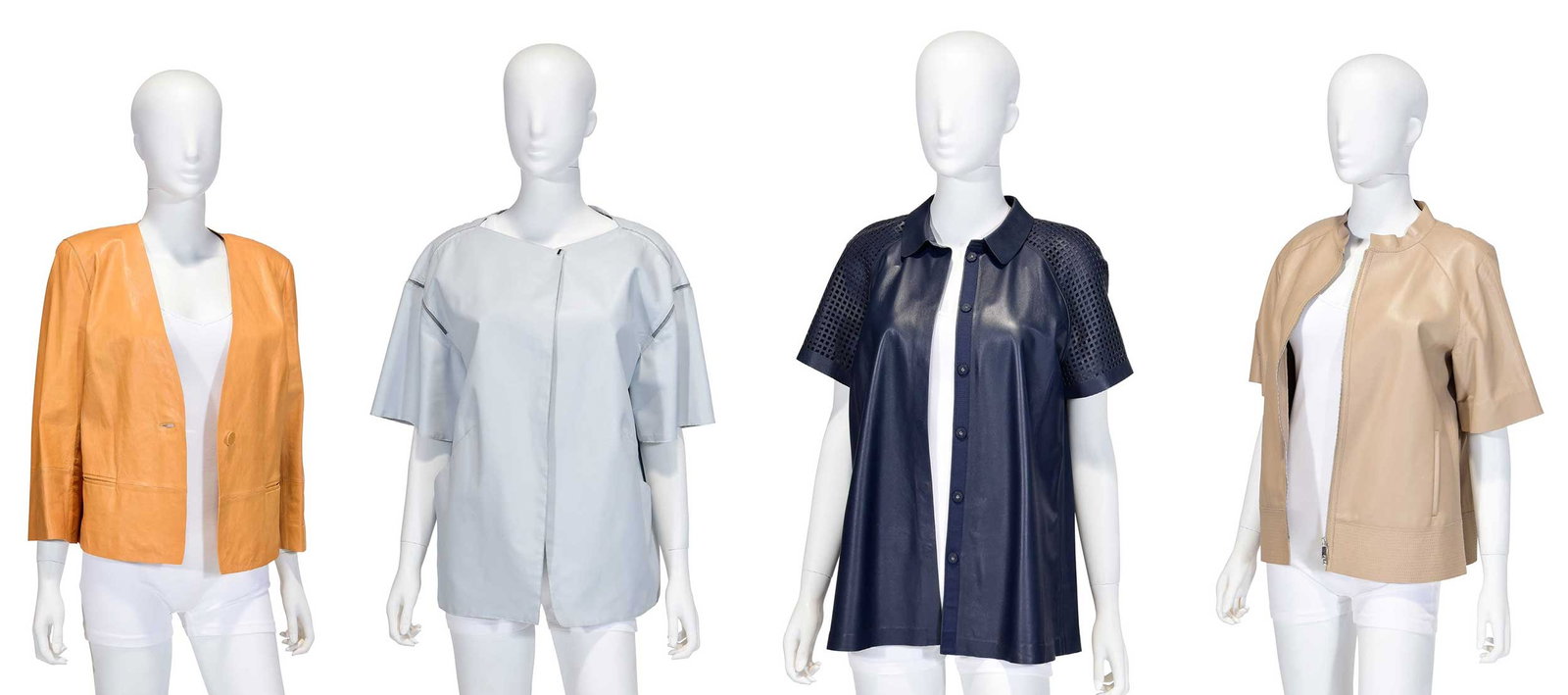 Four Lafayette 148 Leather Ladies' Tops (1 of 13)