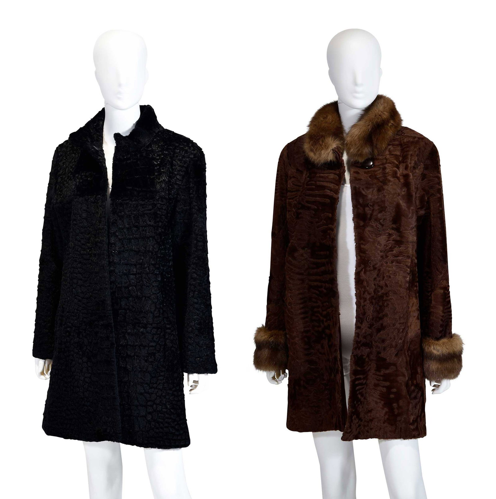 Two Ladies' Swakara Fur Coats (1 of 10)