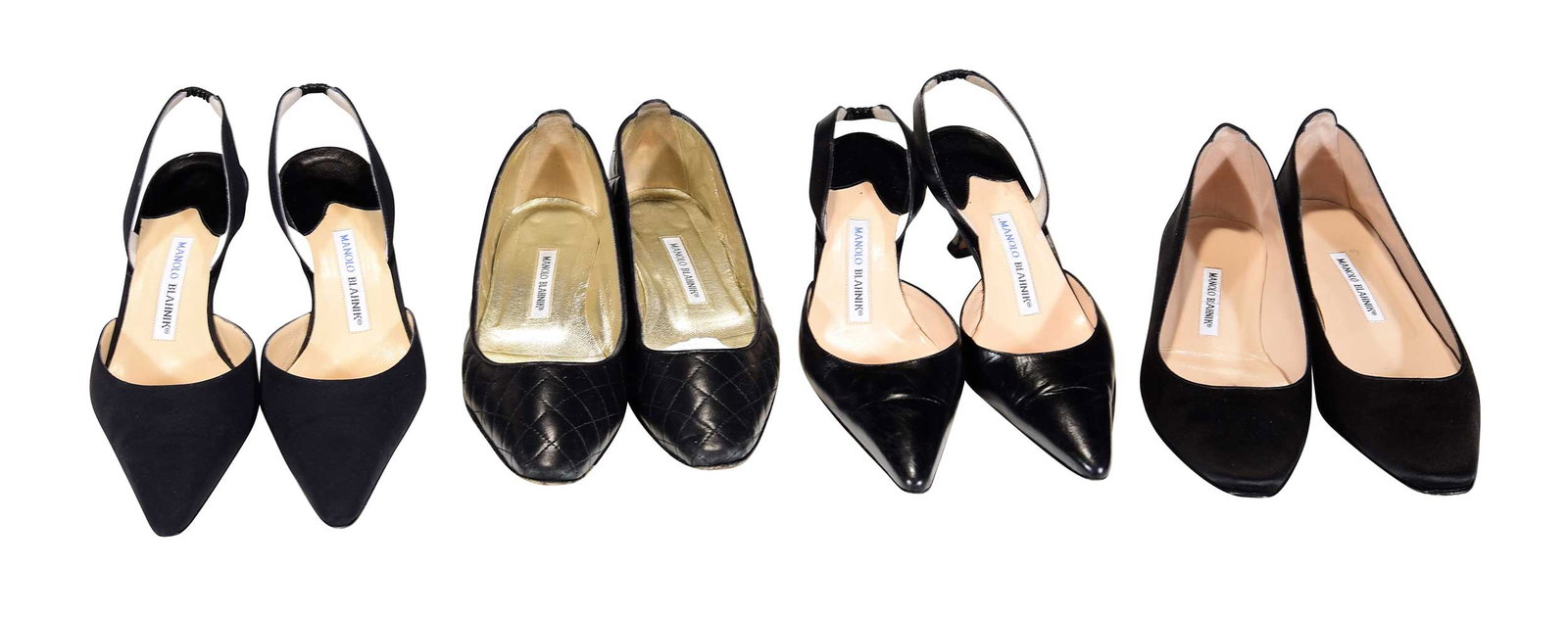 Four Pairs of Manolo Blahnik Black Ladies' Shoes (1 of 4)