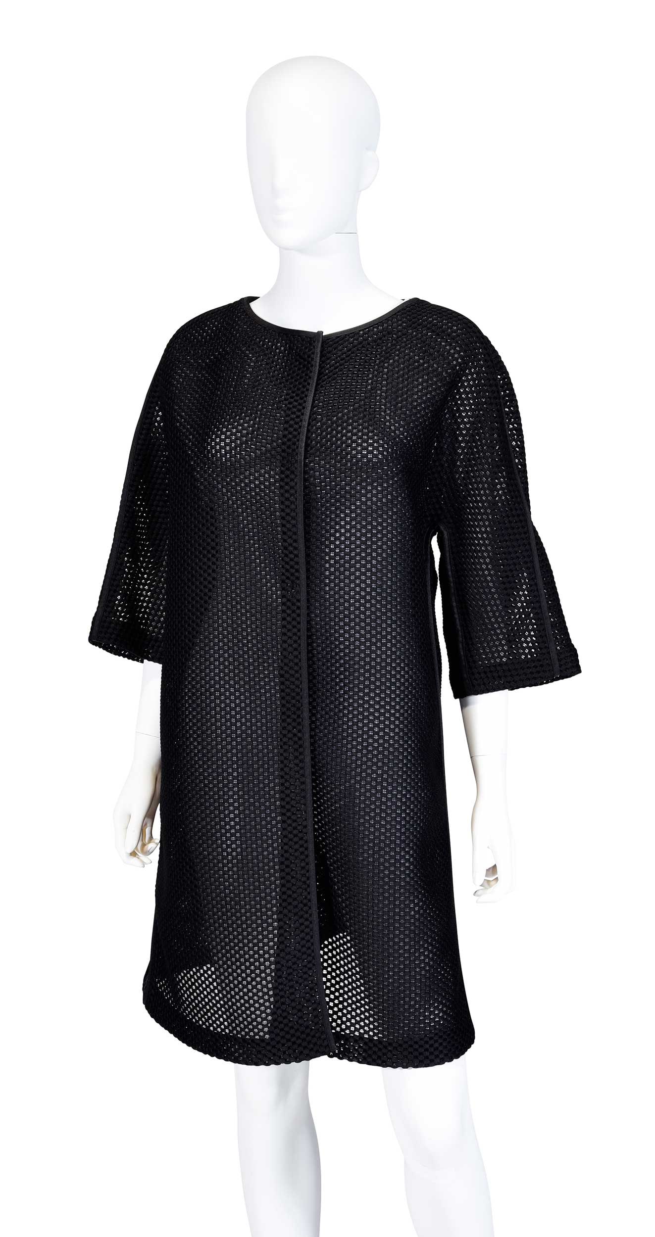 Armani Collezioni Black Open Weave Jacket (1 of 4)