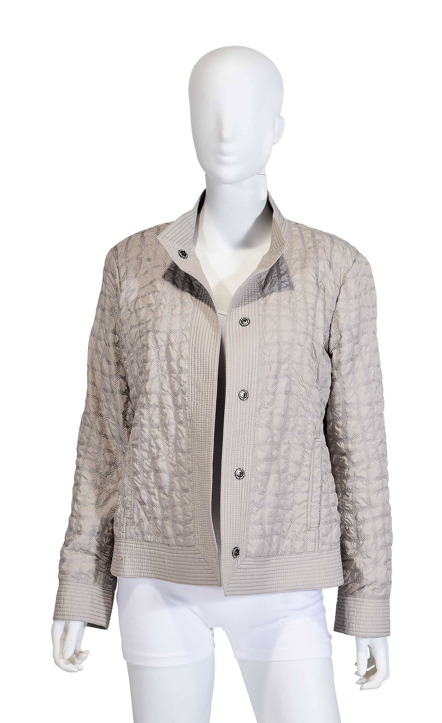 Armani Collezioni Gray Lightweight Quilted Jacket (1 of 5)