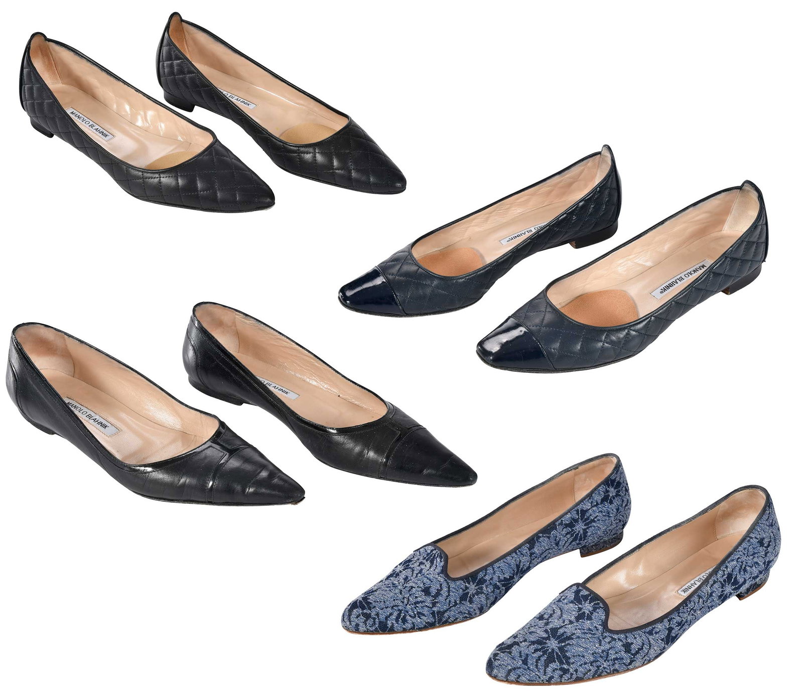 Four Pairs of Manolo Blahnik Ladies' Flats (1 of 14)