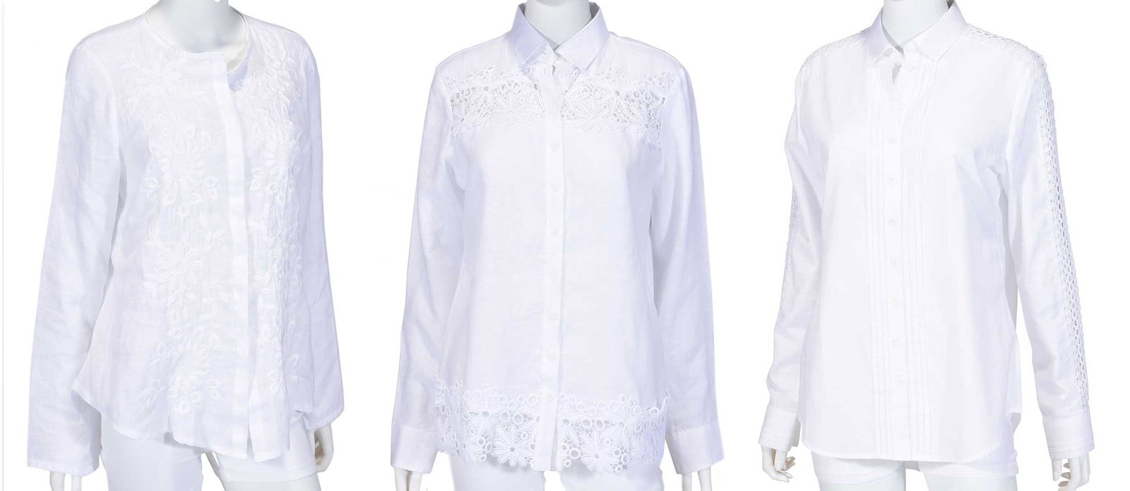 Three Gorsuch White Ladies' Tops (1 of 16)