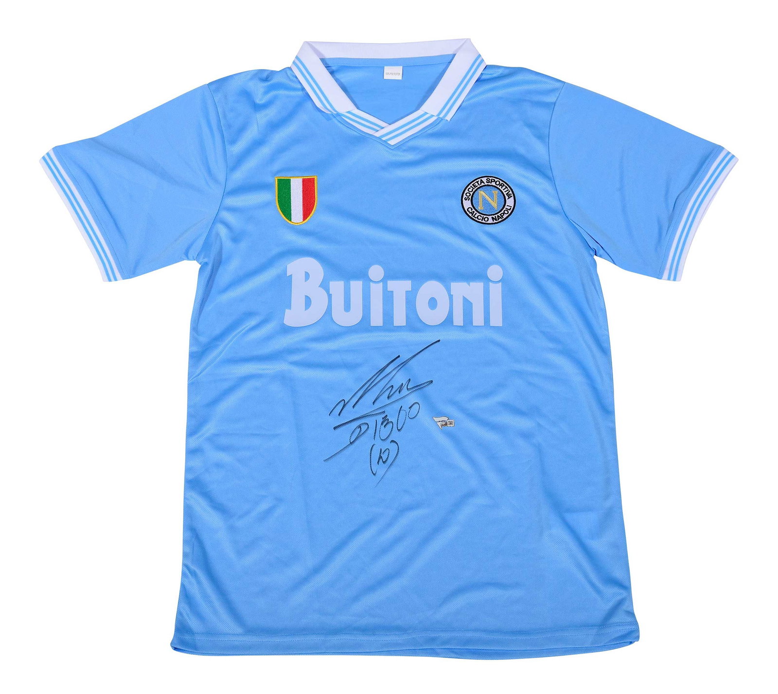 Diego Maradona Signed Napoli Soccer / Futbol Jersey, Fanatics (1 of 4)