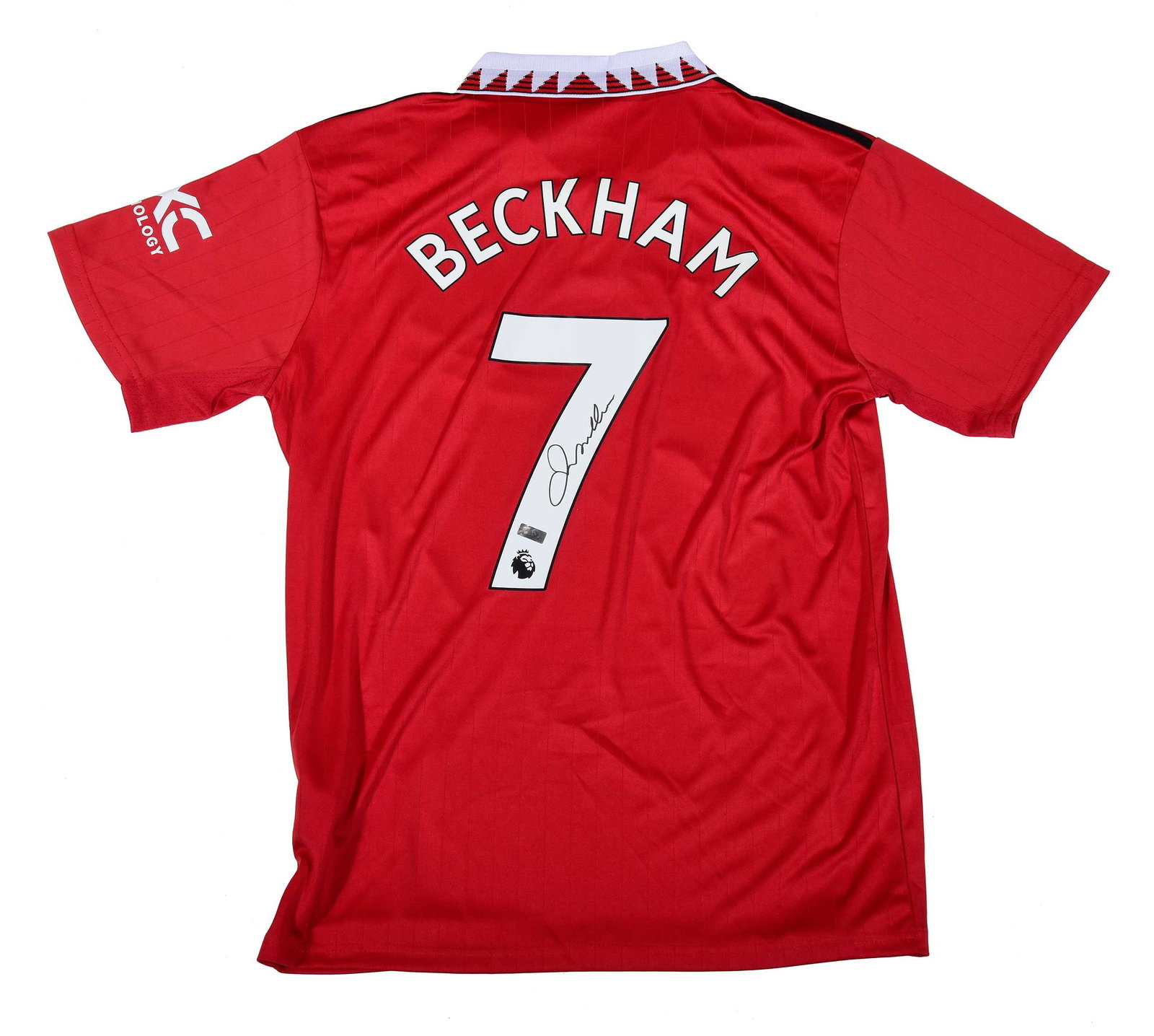 David Beckham Signed Manchester United Soccer / Futbol Jersey, Panini (1 of 5)