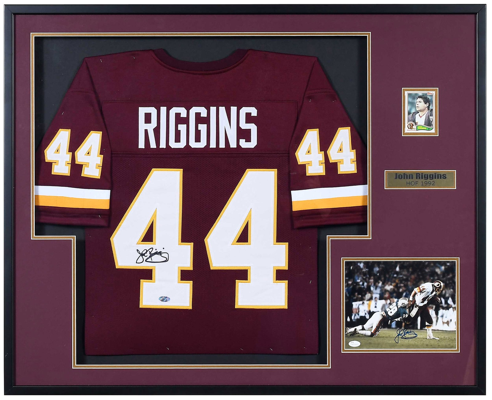 John Riggins Signed and Framed Jersey [Redskins] (1 of 5)