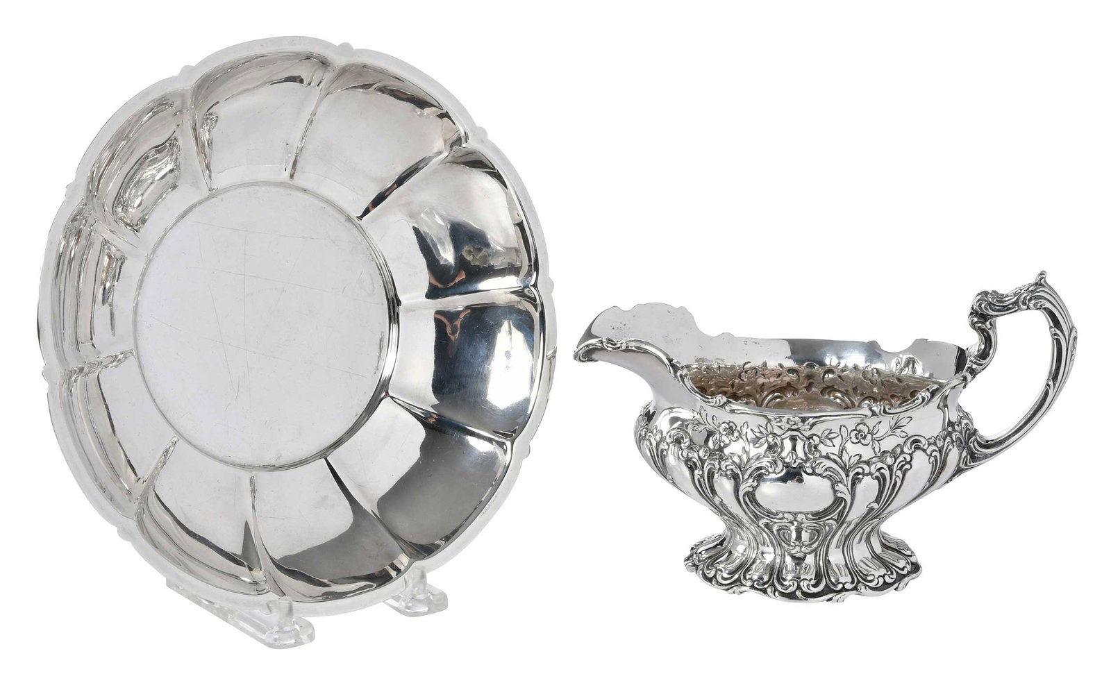 Sterling Gravy Boat and Bowl (1 of 4)