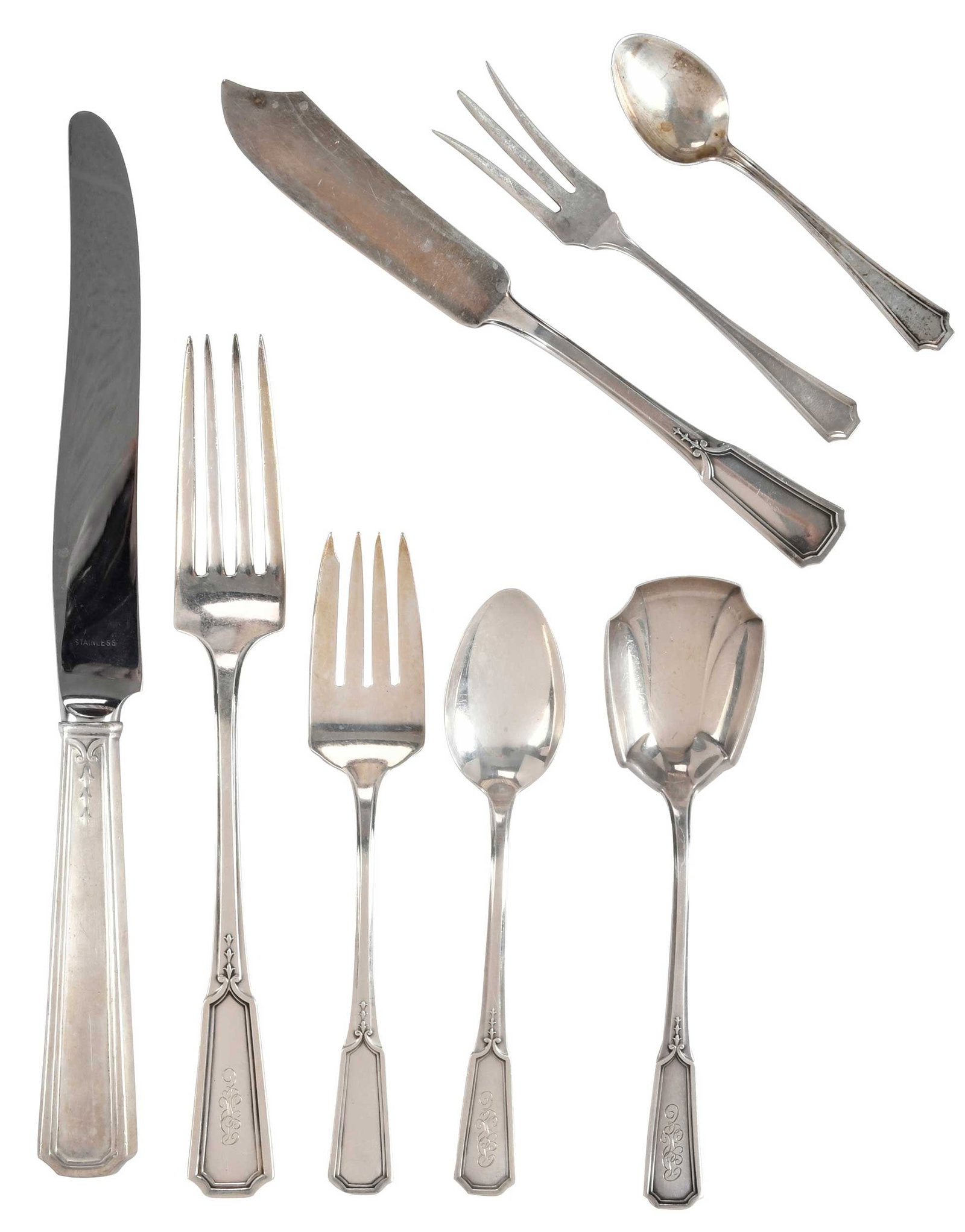 Alvin Florence Nightingale Sterling Flatware, 20 Pieces (1 of 4)