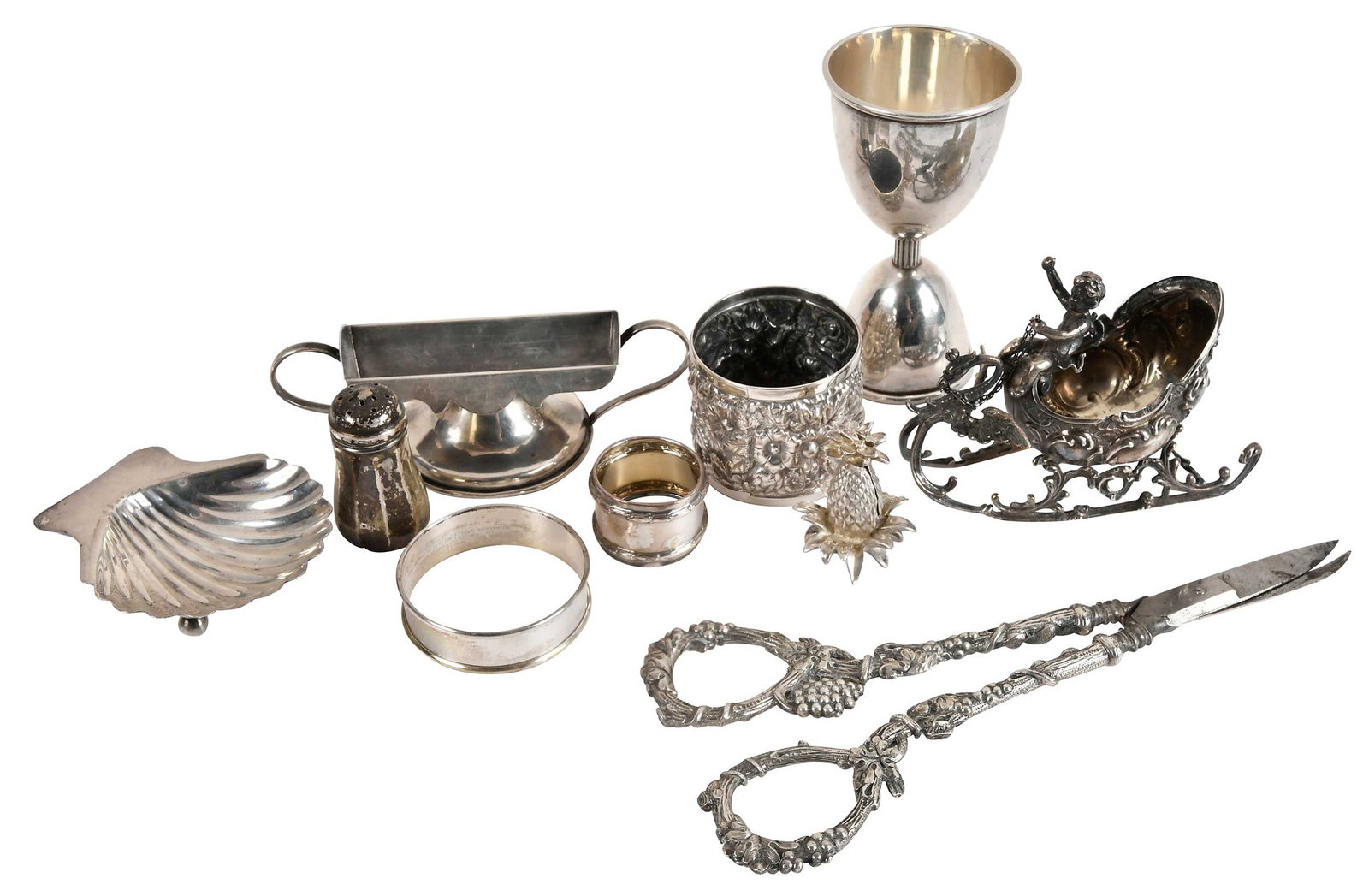 46 American, Continental, and English Silver Table Items (1 of 2)