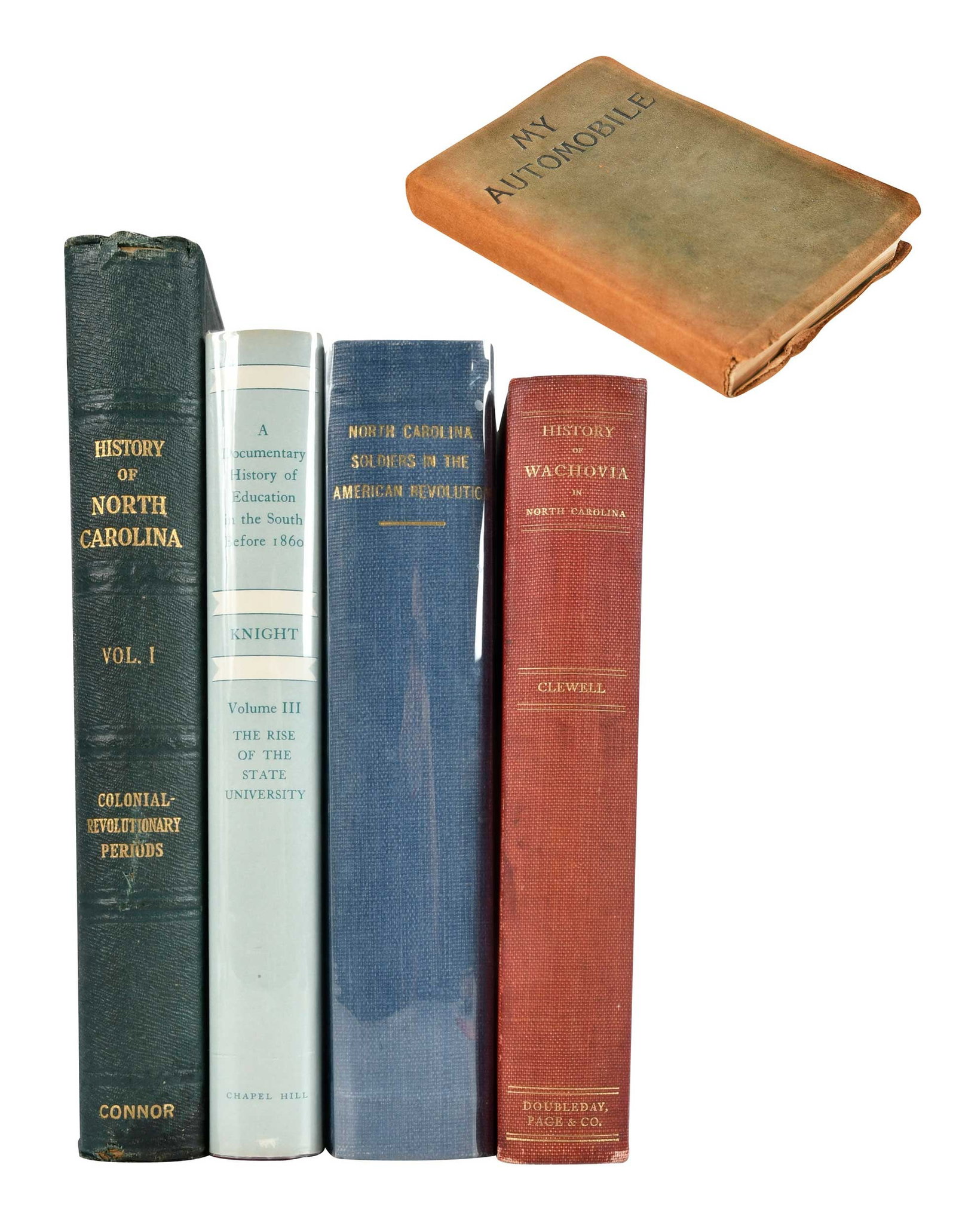 31 Assorted Volumes, Southern and American History: subjects including American, Southern, and Australian history, 31 volumes total, including: Roster of Soldiers From North Carolina in the American Revolution, Durham, North Carolina: NC Daughters of