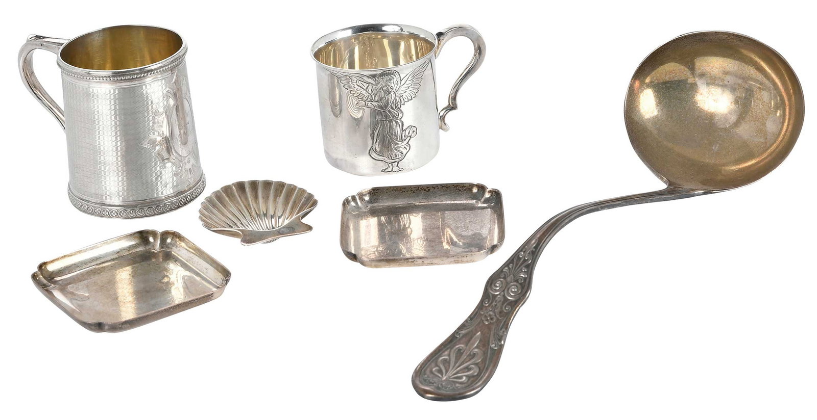 Six Tiffany Sterling Table Items (1 of 8)