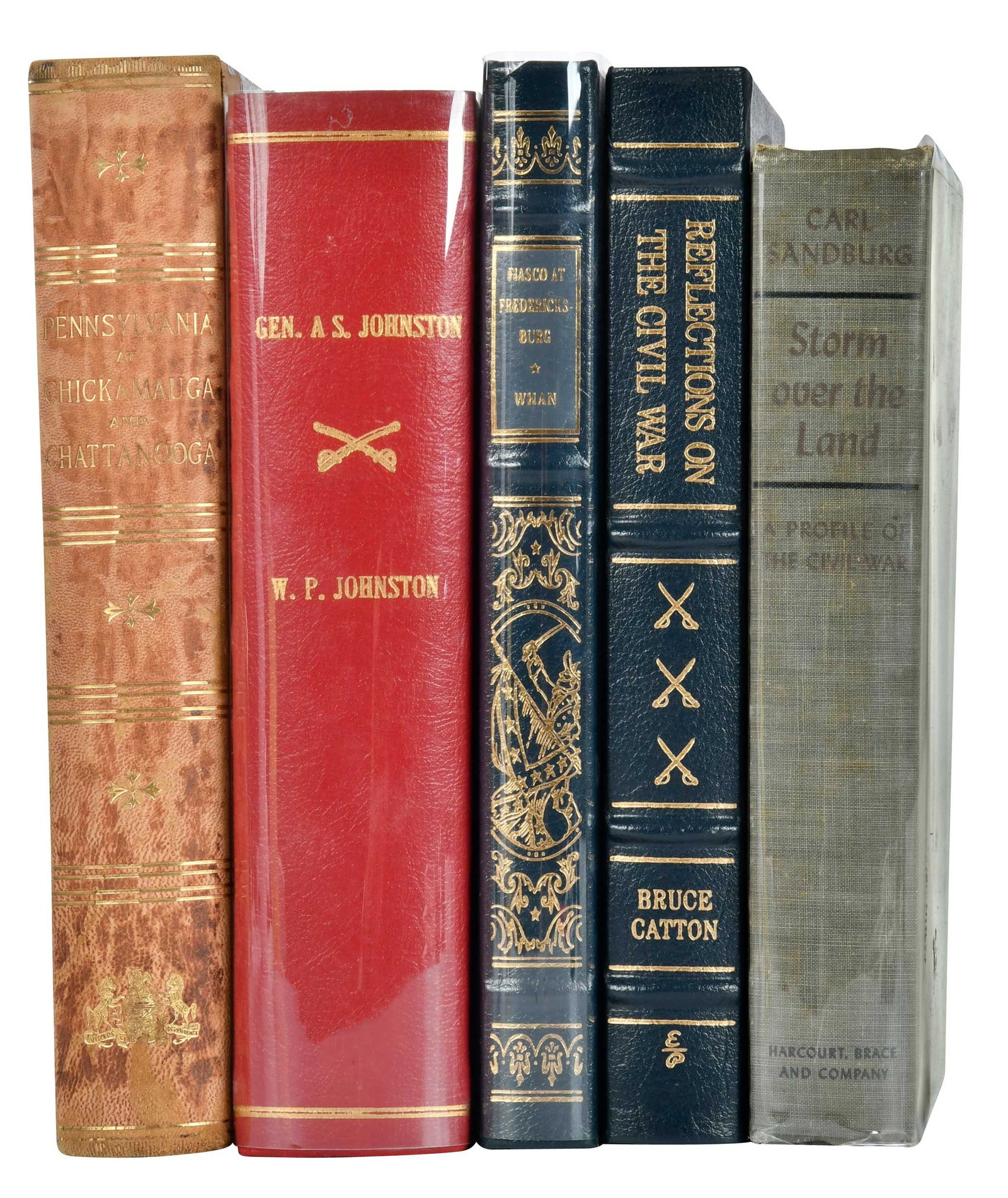 42 American Civil War Related Books: 42 volumes, including: Pennsylvania at Chickamauga and Chattanooga, Ceremonies at the Dedication of the Monuments, [ed. Captain George Skinner], State Printer of Pennsylvania: Wm. Stanley Ray, 1897,
