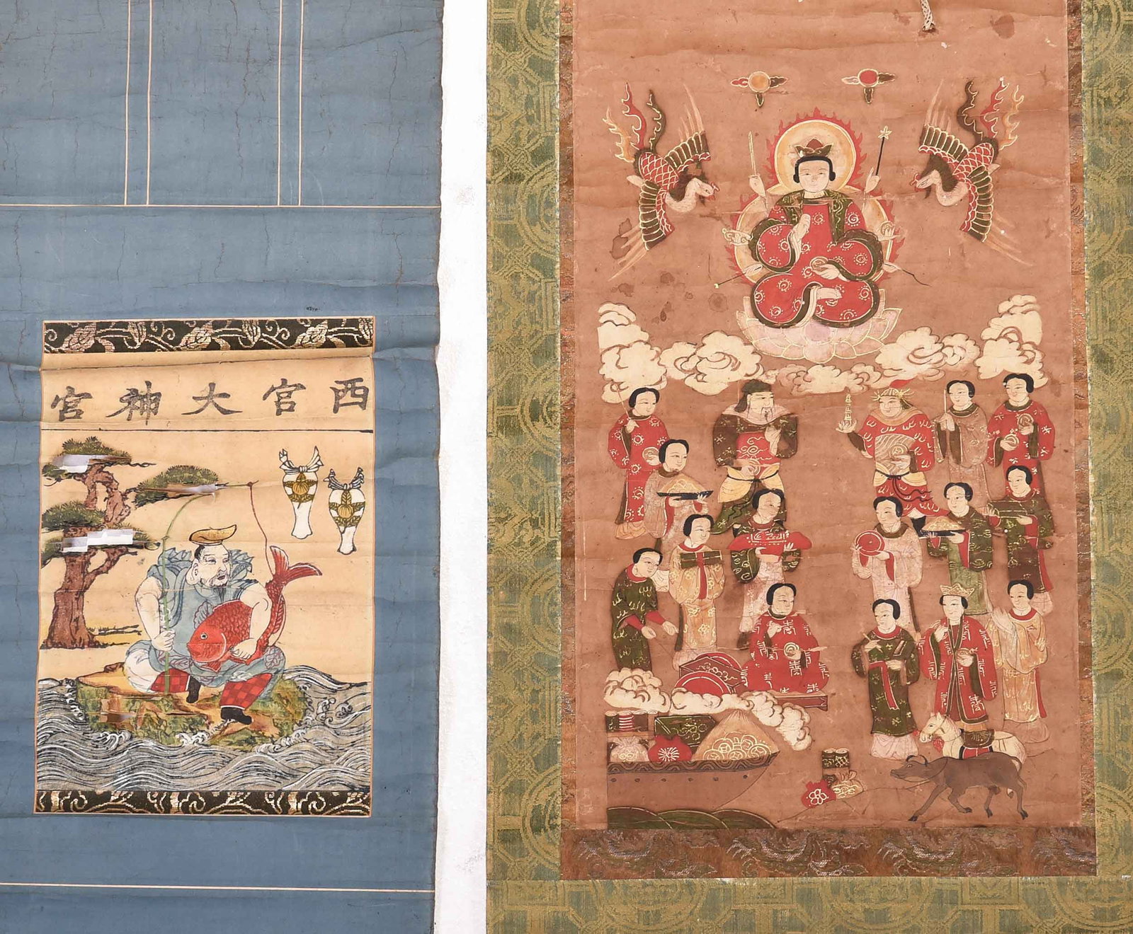 Four Asian Figural Scrolls - 8