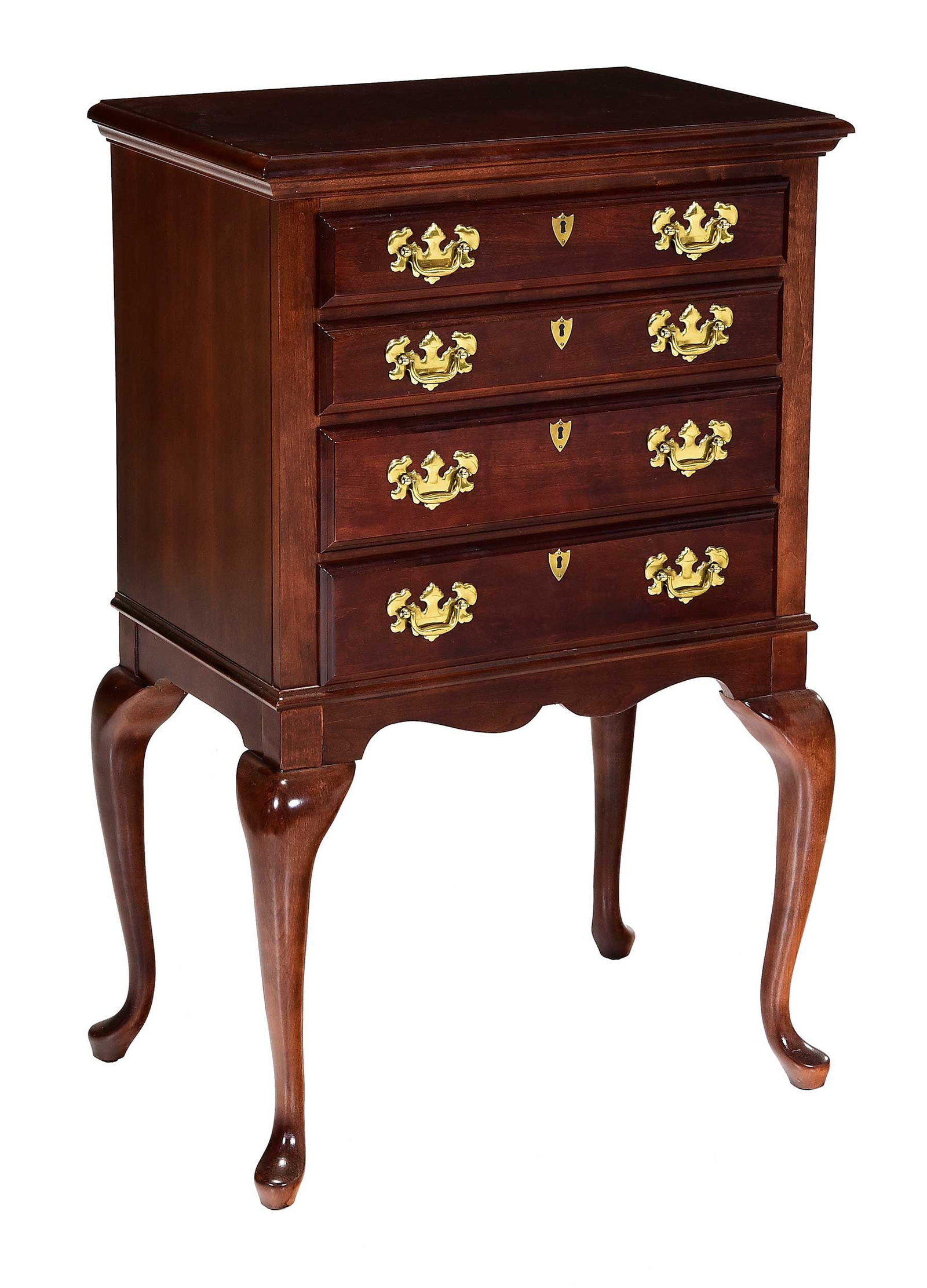 American Drew Queen Anne Style Mahogany Silver Chest (1 of 5)