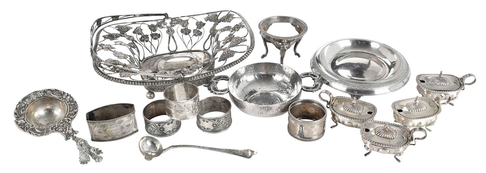 15 Continental Silver Table Items (1 of 5)