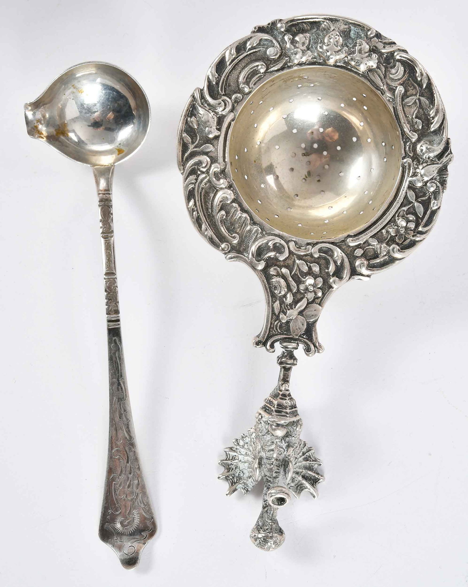15 Continental Silver Table Items - 2