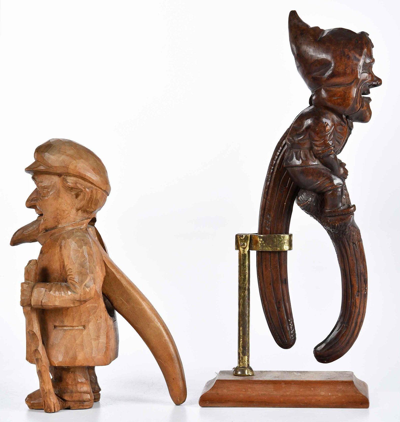 Two Black Forest Carved Figural Nutcrackers - 3
