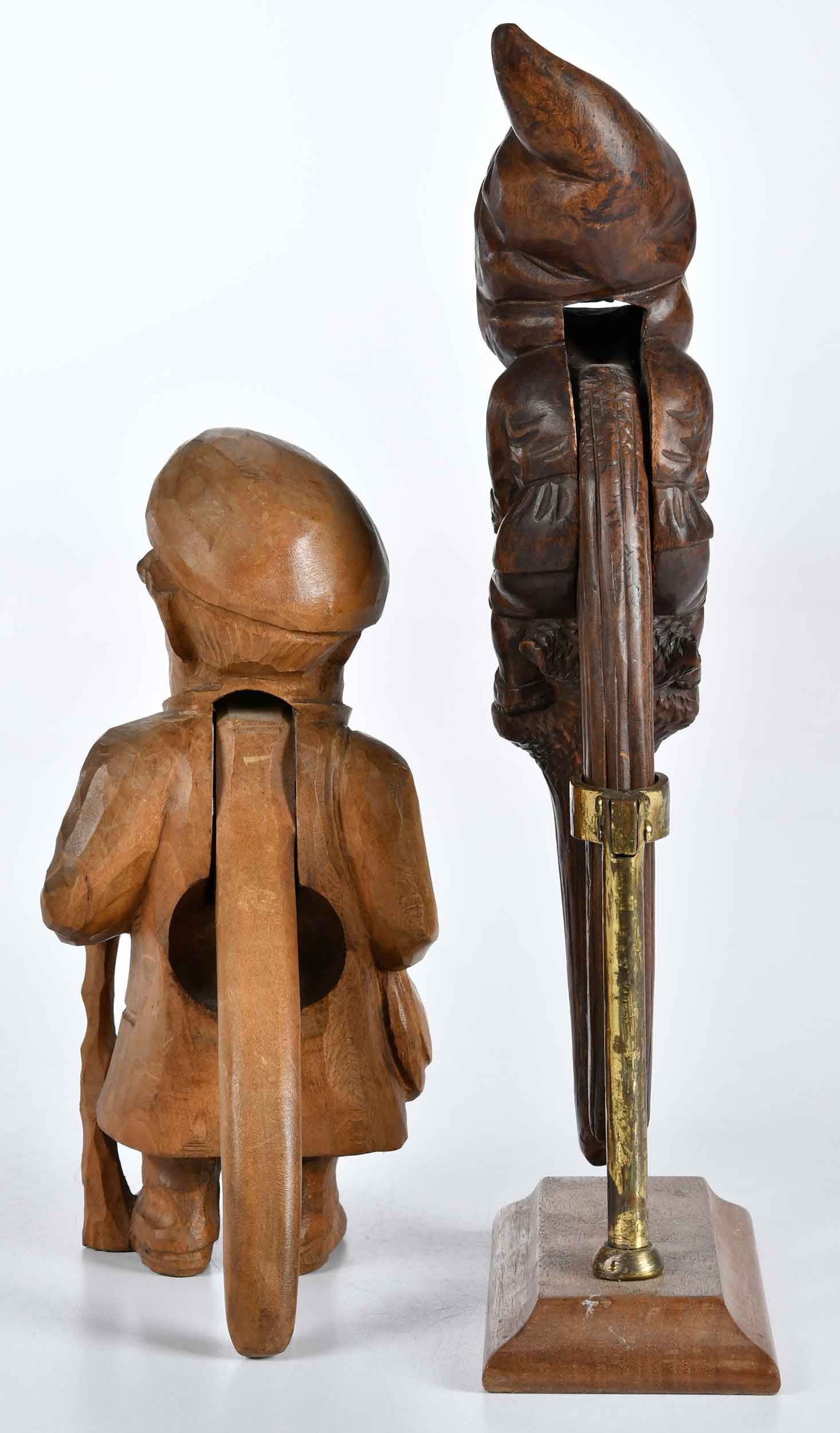 Two Black Forest Carved Figural Nutcrackers - 4