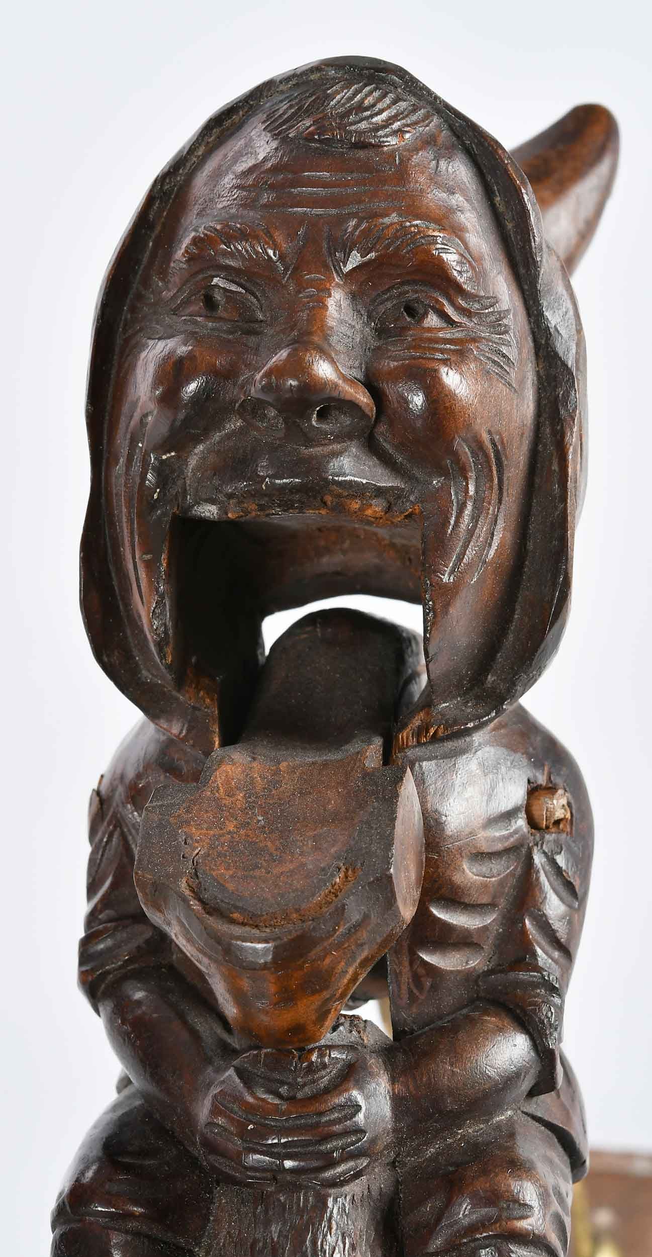 Two Black Forest Carved Figural Nutcrackers - 6