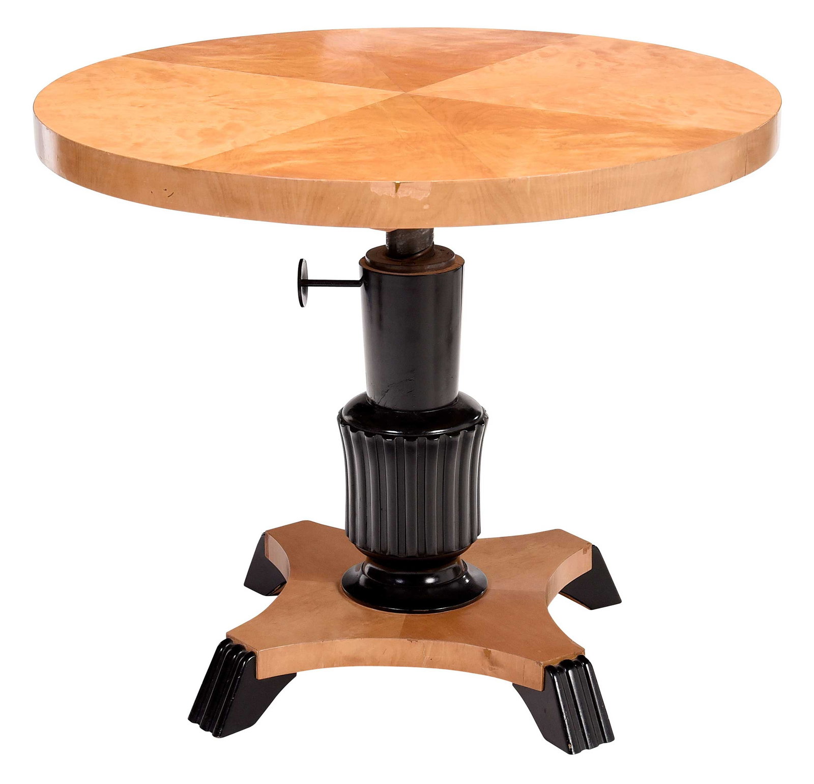 Biedermeier Style Round Pedestal Center Table (1 of 11)