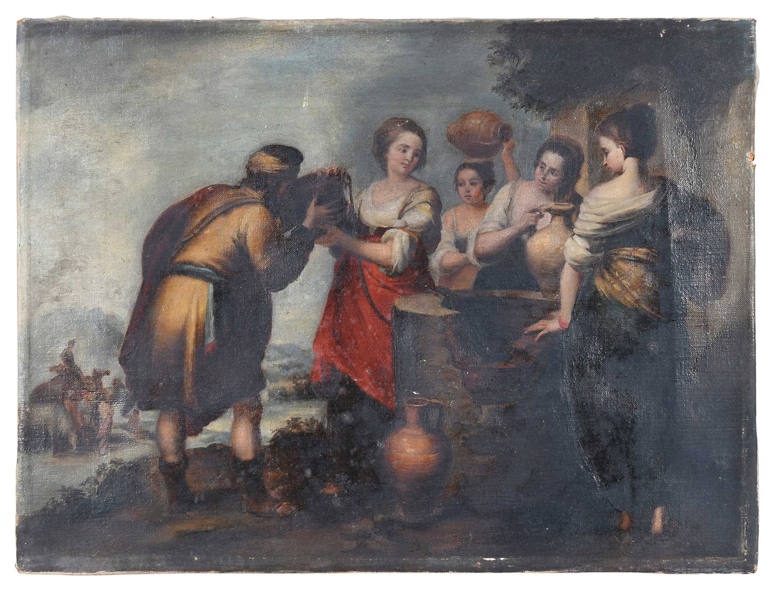 After Bartolome Esteban Murillo, Rebecca and Eliezer (1 of 5)