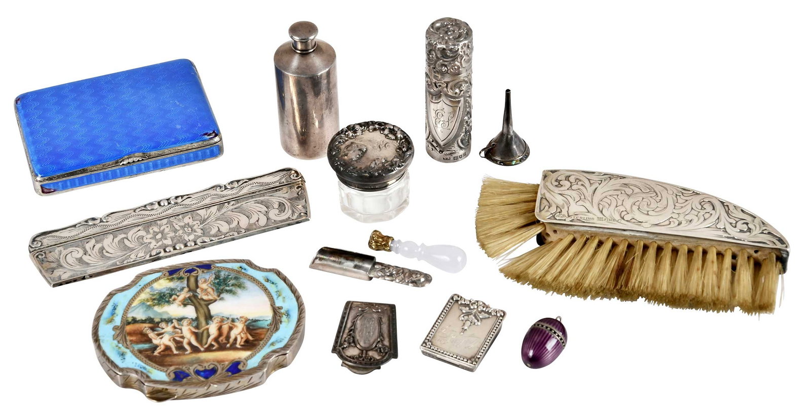 25 Dresser and Desk Silver Trinkets (1 of 4)