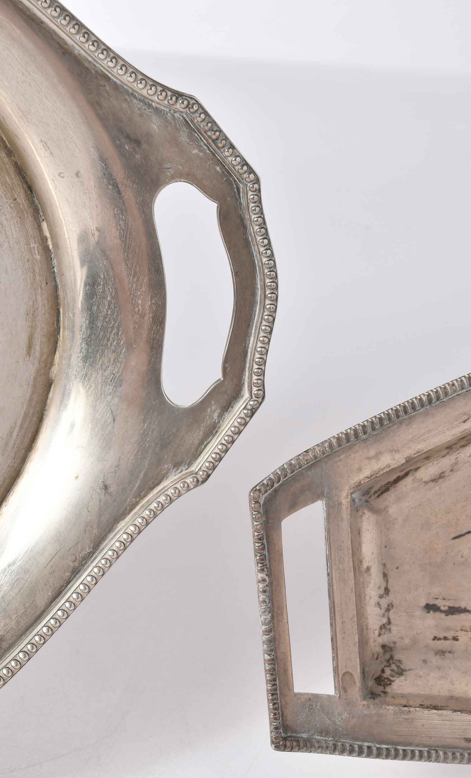 Two Continental Silver Trays - 2