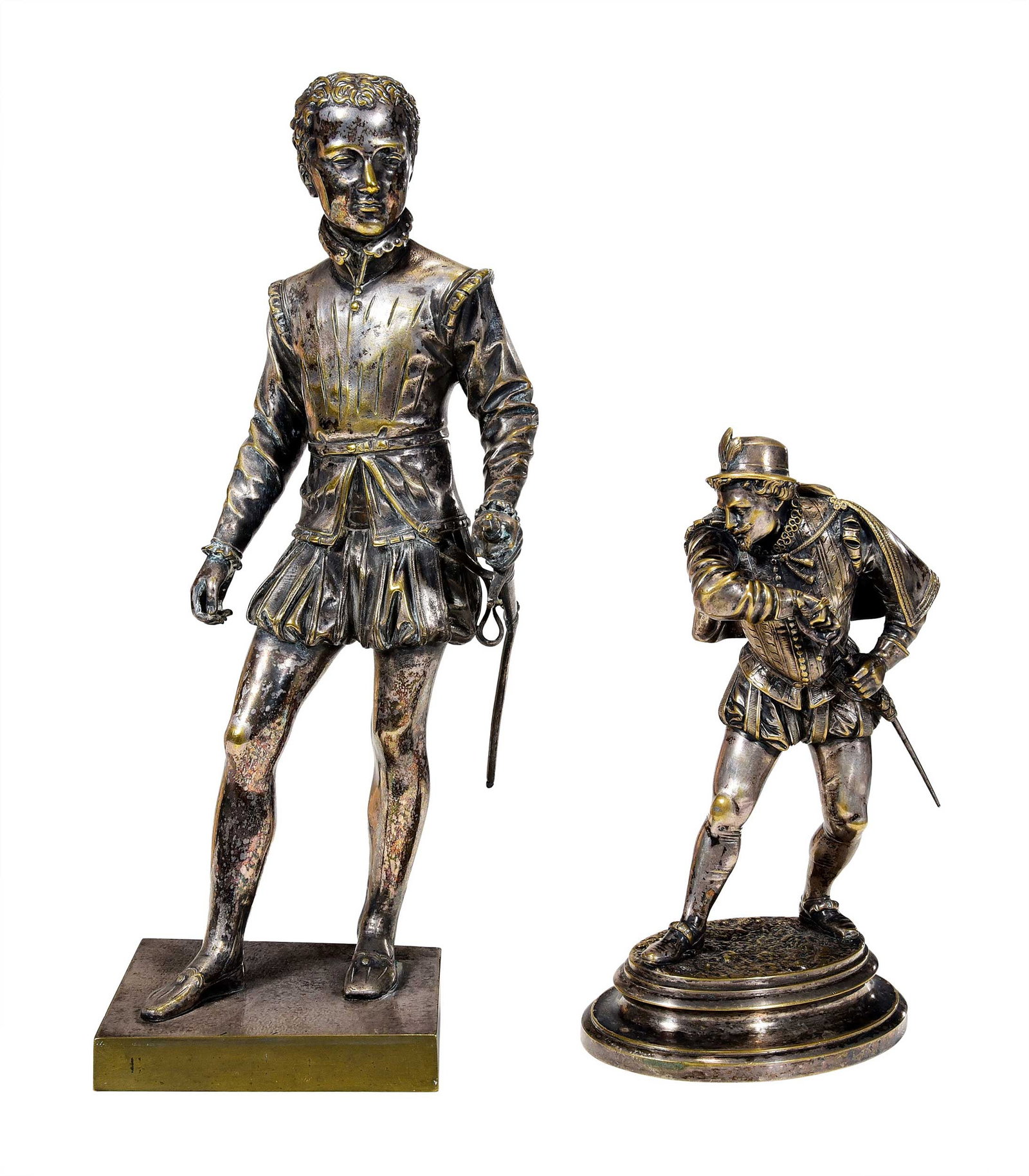 Two French Silver-plated Bronzes (1 of 7)