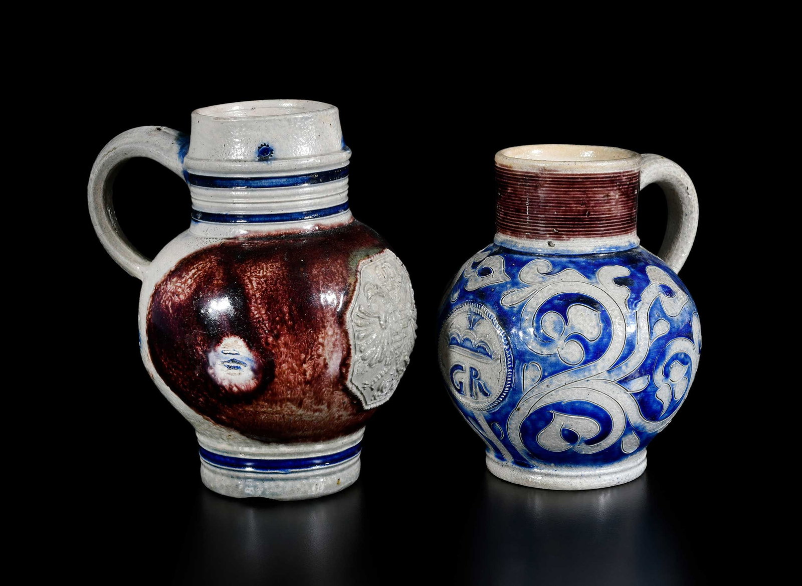 Two Small Westerwald Stoneware Jugs, Brodrick Provenance (1 of 18)