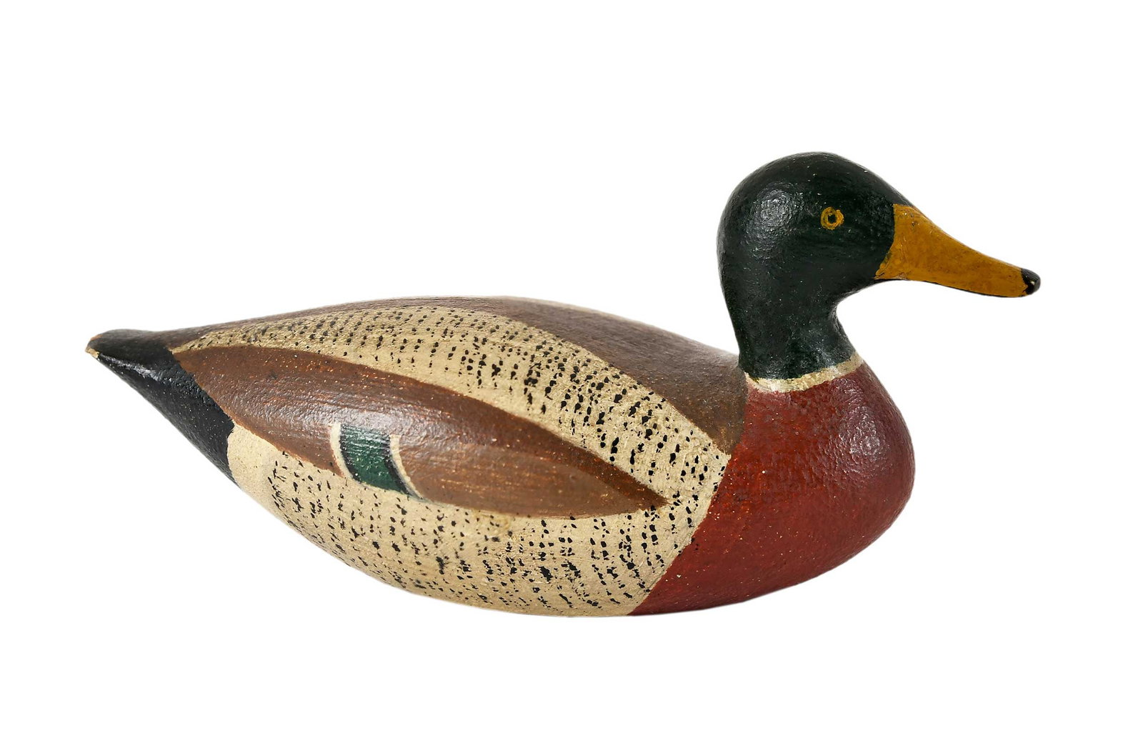 Rare Joseph Lincoln Miniature Mallard Drake Decoy (1 of 8)