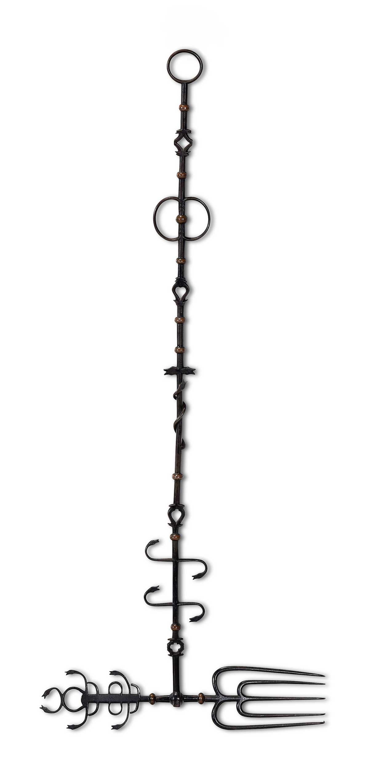 Very Fine Elaborately Wrought Iron Toasting Fork (1 of 8)