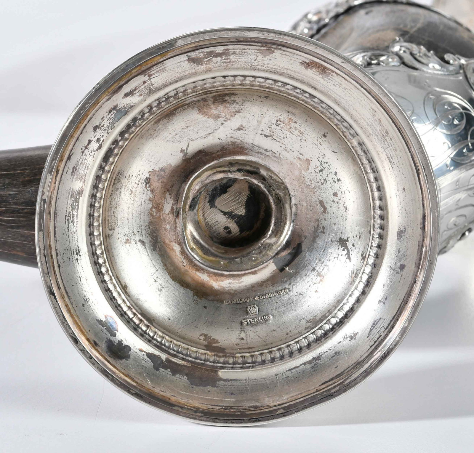Pair Sterling Mounted Horn Vessels - 9
