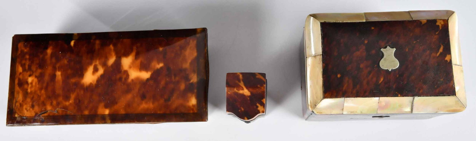 Three Small Regency Tortoiseshell Boxes - 2