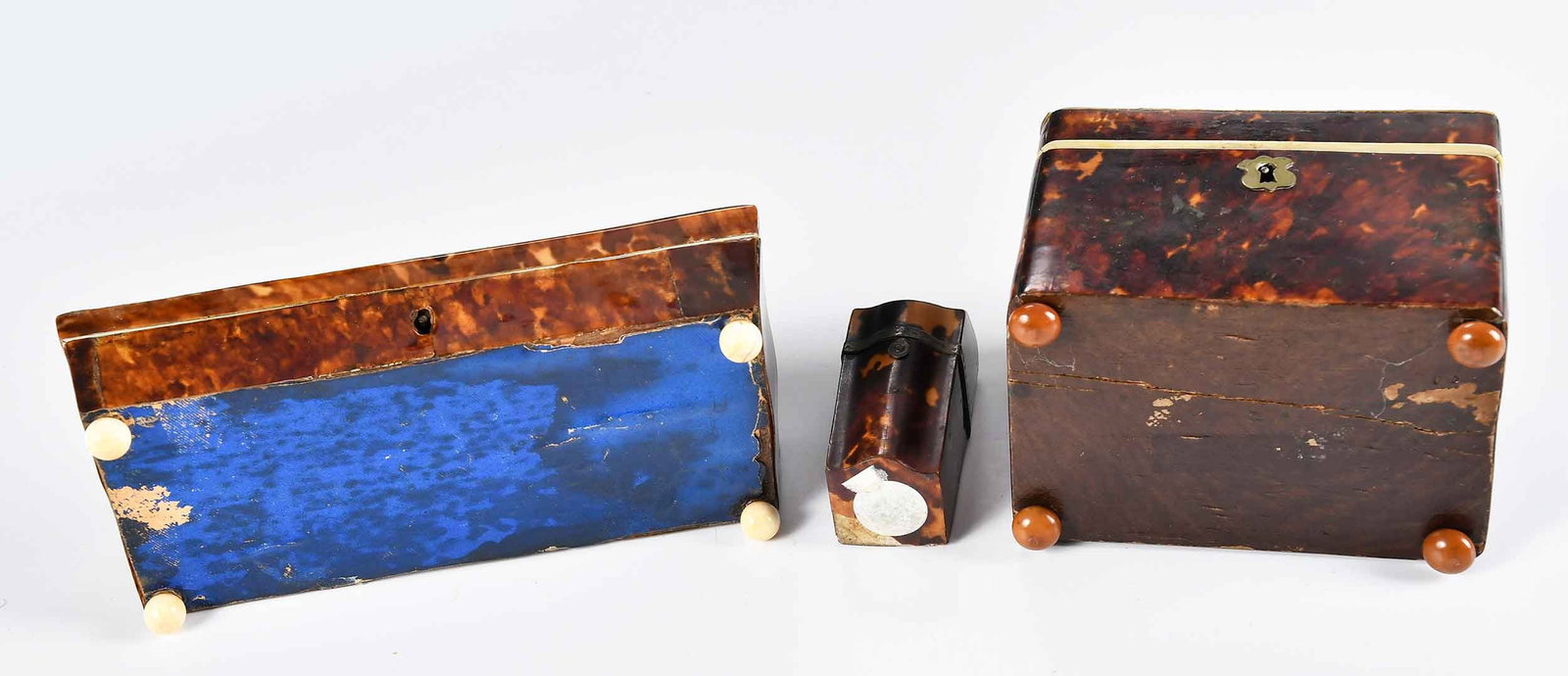 Three Small Regency Tortoiseshell Boxes - 8