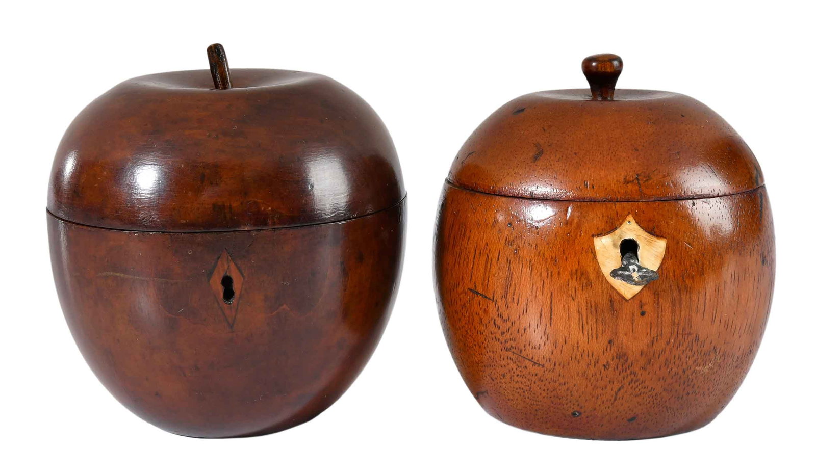 Two Georgian Apple Form Tea Caddies (1 of 7)