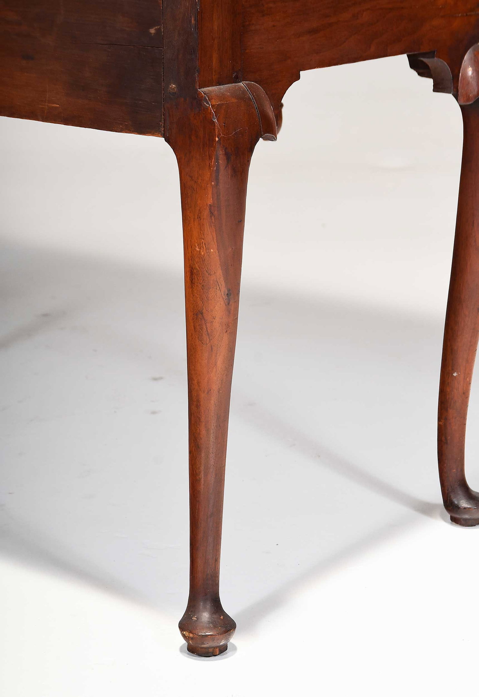 Marshall Family Massachusetts Queen Anne Rare High Chest and Dressing Table Suite, - 16