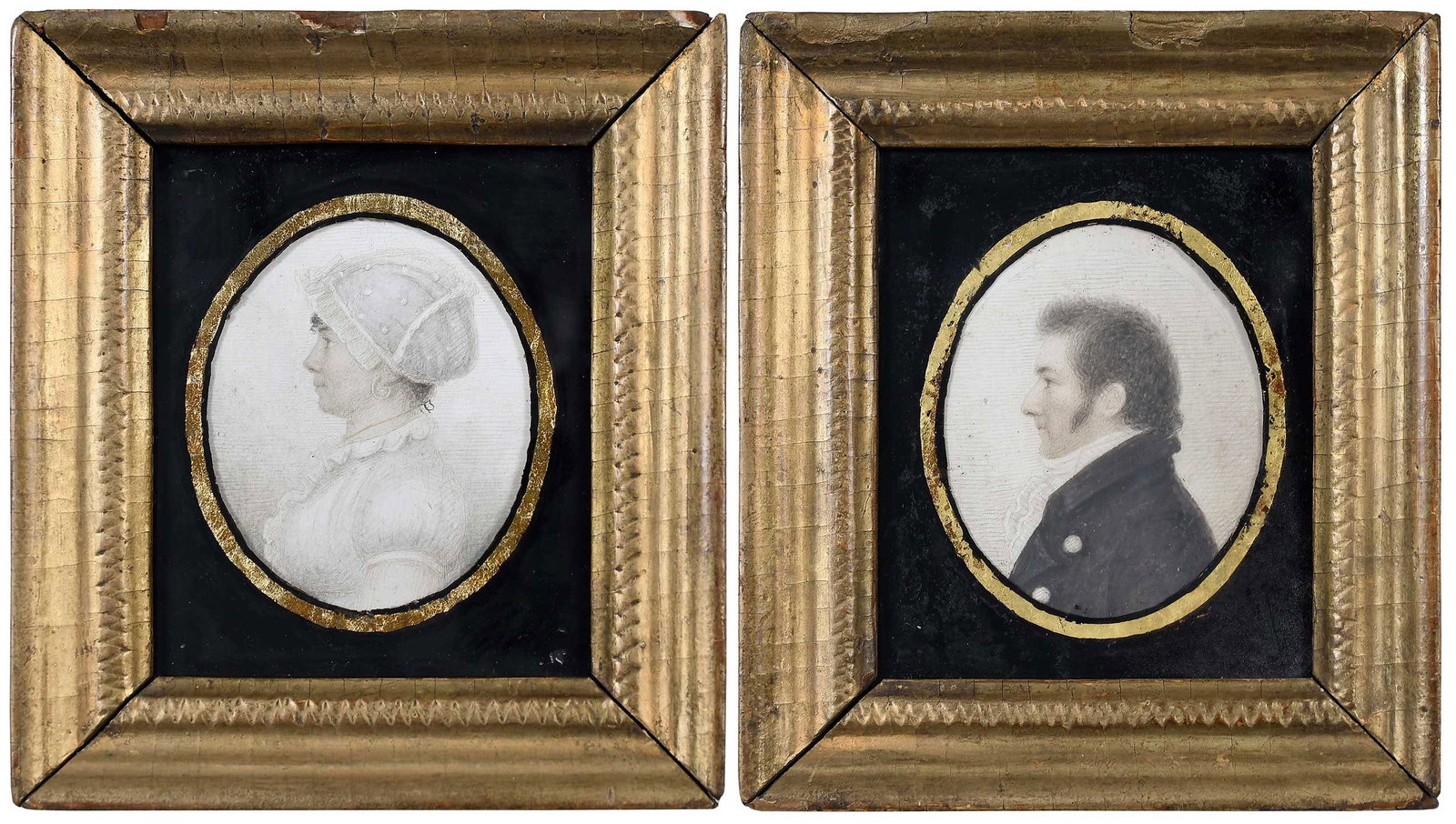 David Boudon, Rare Pair Fredericktown, Maryland Portrait Miniatures (1 of 17)