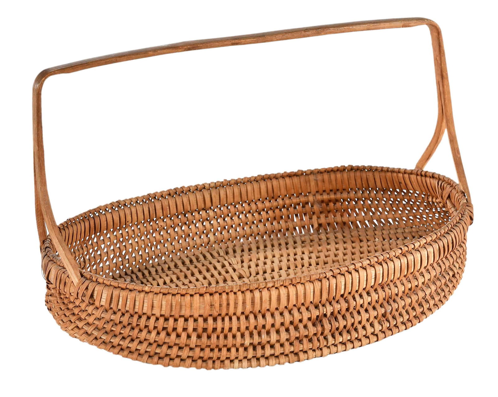 Wythe County Virginia Attributed Split Handle Basket (1 of 8)